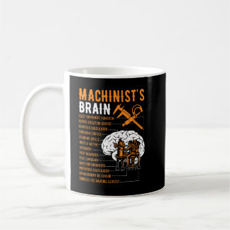 Machinist おもしろい Gives – 機械工の脳 コーヒーマグカップ