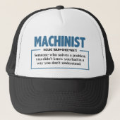 Machinist Definition Engineer Typography キャップ (正面)