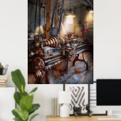 Machinist - Fire Department Lathe ポスター (ホームオフィス)