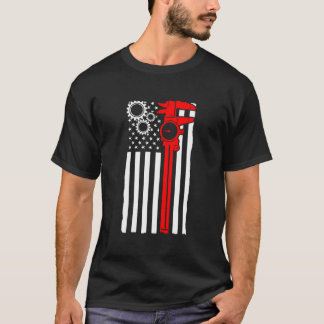 Machinist Flag Tools Cnc Machine Operator Machinin Tシャツ