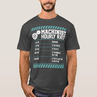 Machinist Hourly Rate Jobsグラフィック Tシャツ