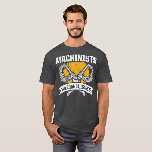 Machinist Tolerance CNC Machine Operator Tシャツ (正面フル)