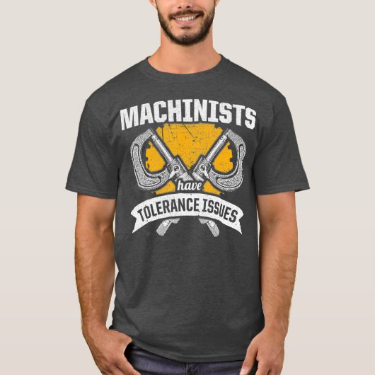 Machinist Tolerance CNC Machine Operator Tシャツ (正面)