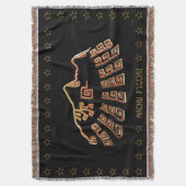 Machu_ピチクスコペルーシルエット スローブランケット (正面縦)