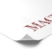 Machu_ピチシルエットのスケッチ ポスター (角)