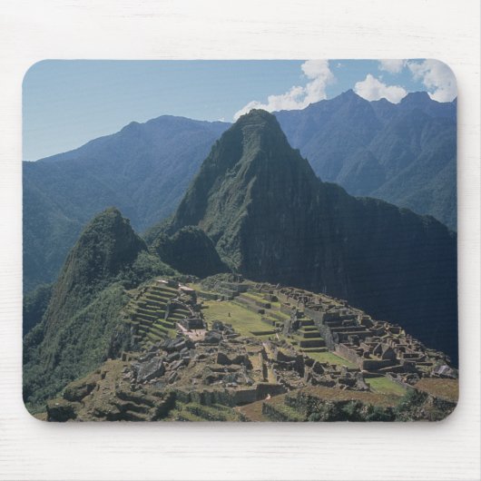 Machu Picchuの砦の眺め マウスパッド (正面)