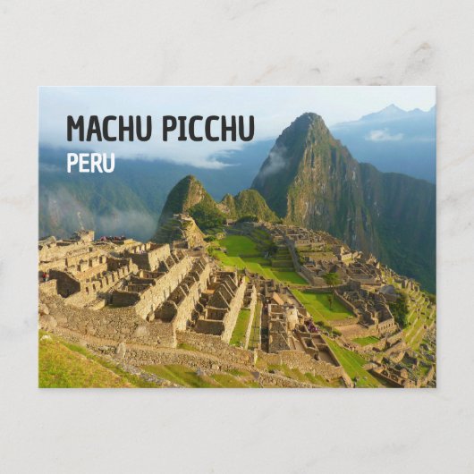 Machu PIcchu,ペルーはがき ポストカード (正面)