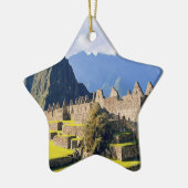 MACHU PICCHU – ペルー – 表示 セラミックオーナメント (左)