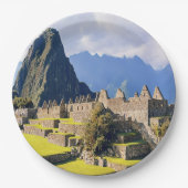 MACHU PICCHU – ペルー – 表示 ペーパープレート (正面)