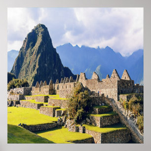 MACHU PICCHU – ペルー – 表示 ポスター