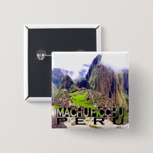 Machu Picchu 缶バッジ (正面&裏面)
