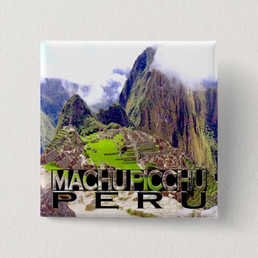 Machu Picchu 缶バッジ (正面)