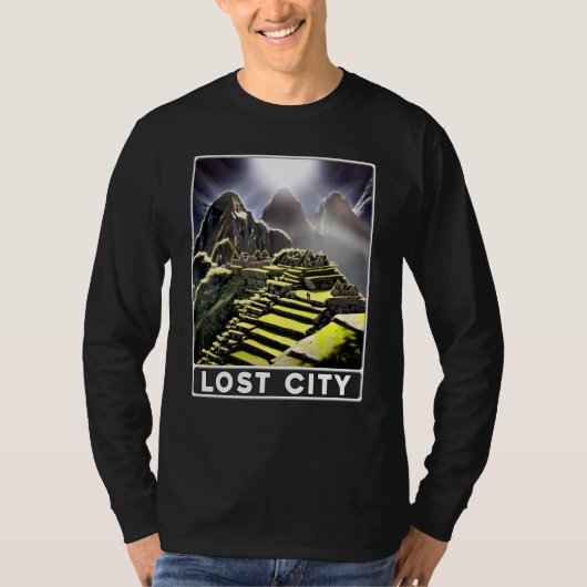 Machu Picchu Cordillera Peru Lost City Tシャツ (正面)