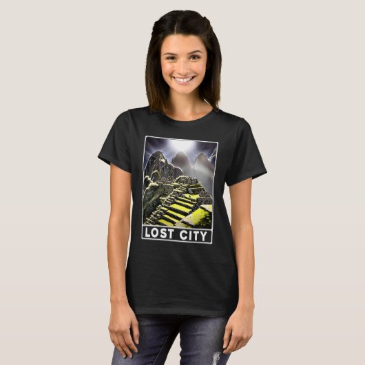 Machu Picchu Cordillera Peru Lost City Tシャツ (正面フル)