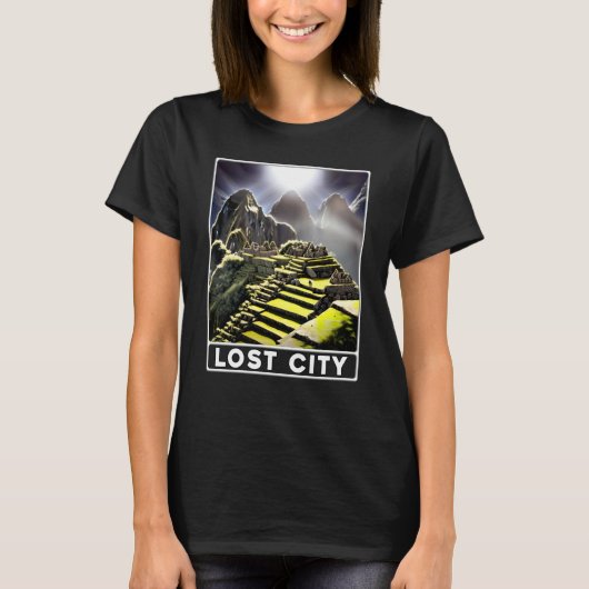 Machu Picchu Cordillera Peru Lost City Tシャツ (正面)
