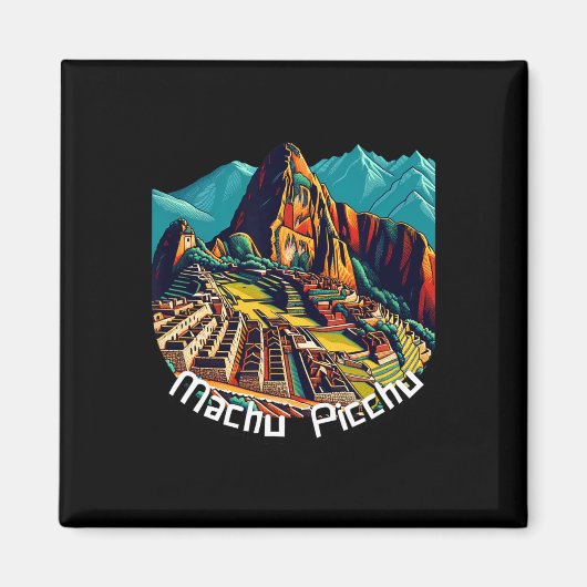 Machu Picchu Cusco Peru Inca Trail Machu Picchu  マグネット (正面)