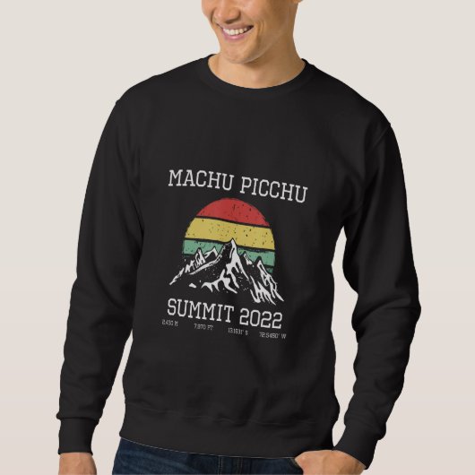 Machu Picchu Inca Trail Summit 2022 Sun Hike Cusco スウェットシャツ (正面)