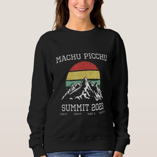 Machu Picchu Inca Trail Summit 2023 Sun Hike Cusco スウェットシャツ (正面)