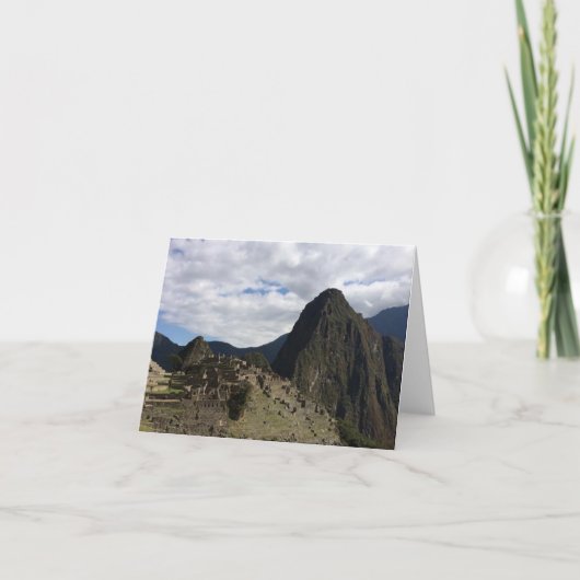 Machu Picchu Notecard カード (正面)