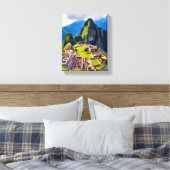 Machu Picchu Peru Painting キャンバスプリント (インサイチュ (寝室))