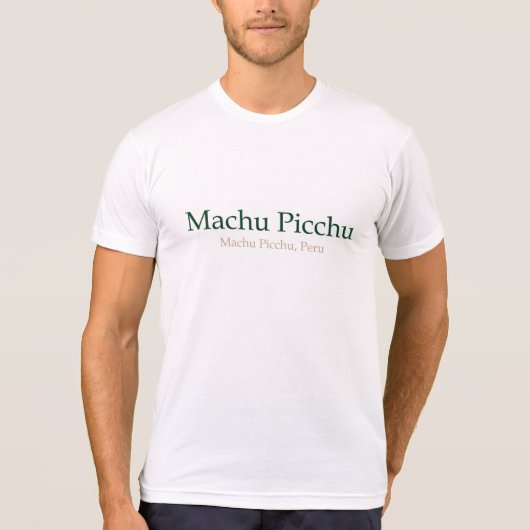 Machu Picchu, PeruMachu Picchu Tシャツ (正面)