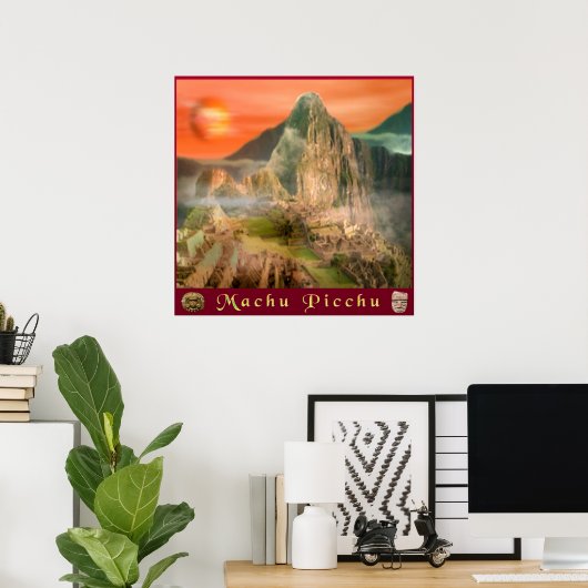 Machu picchu poster ポスター (ホームオフィス)