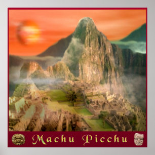 Machu picchu poster ポスター