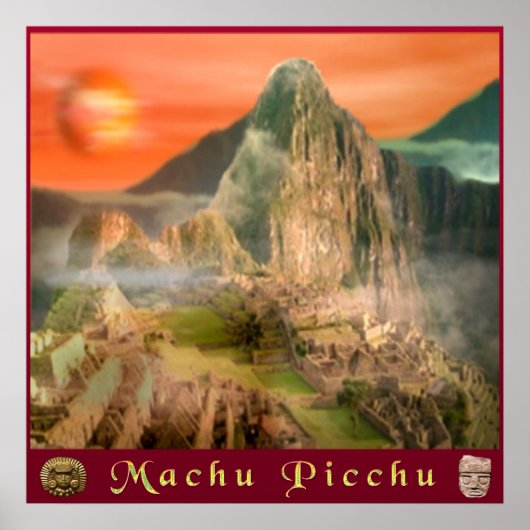 Machu picchu poster ポスター (正面)
