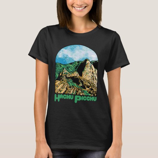 Machu Picchu Souvenir Peru Ruined city South Ameri Tシャツ (正面)