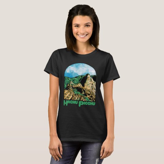 Machu Picchu Souvenir Peru Ruined city South Ameri Tシャツ (正面フル)