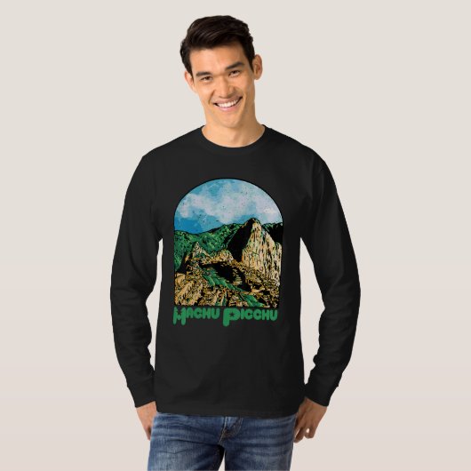 Machu Picchu Souvenir Peru Ruined city South Ameri Tシャツ (正面フル)