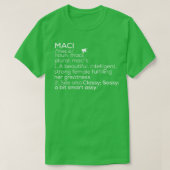 Maci名Maci定義Maci女性名Maci Me Tシャツ (デザイン正面)