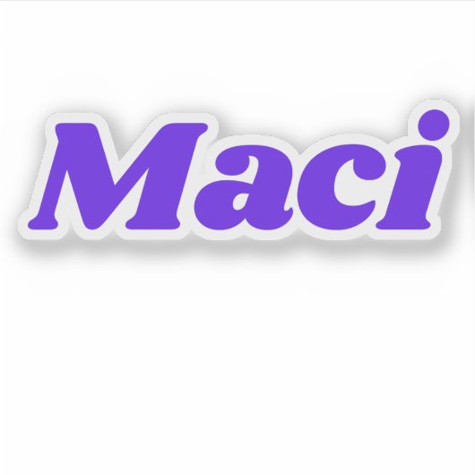 Maci シール (正面)