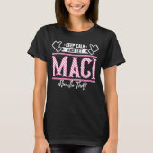 Maci Calm保とMaci Handles Tシャツ (正面)
