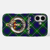 MacIntyre クランバッジとタータン柄 iPhone / iPad カバー (裏面 (横))