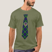 MacIntyre Tartan Necktie T-Shirt w/Badge Tシャツ (正面)