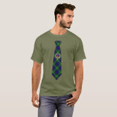 MacIntyre Tartan Necktie T-Shirt w/Badge Tシャツ (正面フル)
