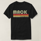 MACKギフト名パーソナライズされたおもしろいレトロヴィンテージBi Tシャツ (デザイン正面)