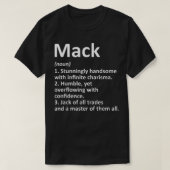 MACK定義名パーソナライズされた誕生日G Tシャツ (デザイン正面)