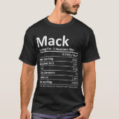 Mack栄養パーソナライズされた名 Tシャツ (正面)