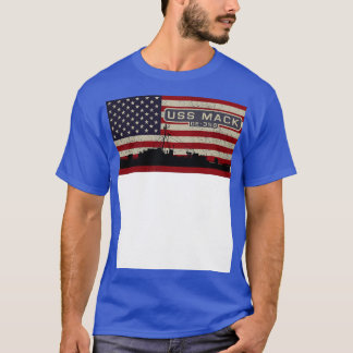 Mack DE358駆逐艦エスコート船ダイアグラムUSAアメリ Tシャツ
