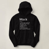 MACK Definition Personalized Name Funny Birthday G パーカ (デザイン正面)