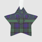 Mackayの一族の格子縞のスコットランド人のタータンチェック オーナメント (裏面)