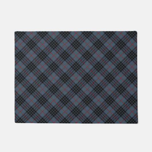 MacKay Blue Tartan ドアマット (正面)