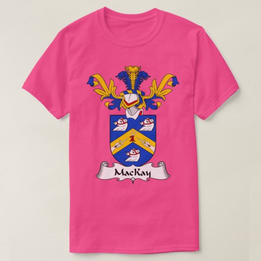 MacKay Coat of Arms Family Crest  Tシャツ (デザイン正面)