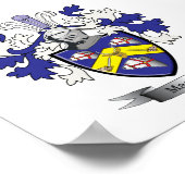 MacKay Family Crest Coat of Arms ポスター (角)