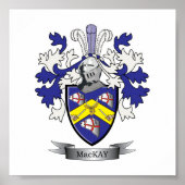 MacKay Family Crest Coat of Arms ポスター (正面)