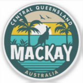 Mackay, Queensland Australiaステッカー シール (正面)