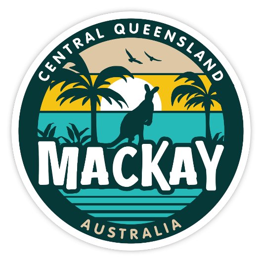 Mackay, Queensland Australiaステッカー シール