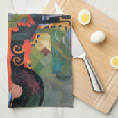 Mackeによるカラー威厳があるコンポジション、ヴィンテージアート キッチンタオル (四つ折り)